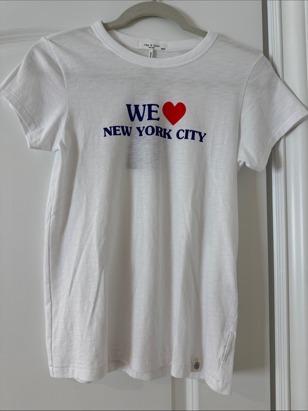 Rag & Bone We ♥ New York City White T-Shirt with Tags